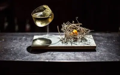 Materiali alternativi per servire i cocktail: fumo liquido, ardesia, vetro e metallo di design